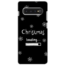 Рождественские, Праздничные Чехлы для Самсунг s10 (Christmas loading)