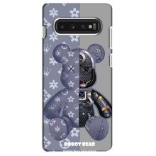 Силиконовый чехол для Samsung Galaxy S10 (Медведь Louis Vuitton)