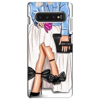 Силиконовый Чехол на Samsung S10 с картинкой Стильных Девушек (Мода)