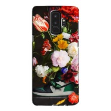 Брендновые Чехлы для Samsung Galaxy S9 Plus G965 - (PREMIUMPrint) (Nike цветы)