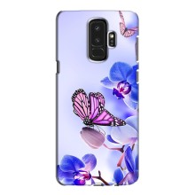 Чехлы с Цветами для Samsung Galaxy S9 Plus G965 (VPrint) (Бабочка на цветочке)