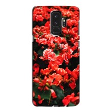 Чехлы с Цветами для Samsung Galaxy S9 Plus G965 (VPrint) (Цветы красные)