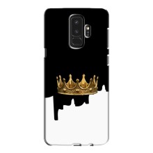 Чехол (Корона на чёрном фоне) для Самсунг С9 Плюс – Золотая корона