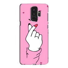 Чехол с принтом для Samsung Galaxy S9 Plus G965 (AlphaPrint - Знак сердечка) – Знак Love