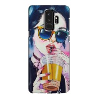 Чехол с картинкой Модные Девчонки Samsung S9 Plus G965 (Девушка с коктейлем)