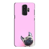 Бампер для Samsung S9 Plus G965 с картинкой "Песики" (Собака на розовом)