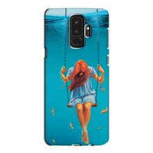 Чехол Стильные девушки на Samsung S9 Plus G965 (Девушка на качели)