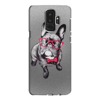 Чехол (ТПУ) Милые собачки для Samsung S9 Plus G965 (Бульдог в очках)