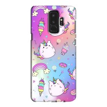 Чехол Unicorn на Samsung Galaxy S9 Plus G965 (Радуга и Единорог)
