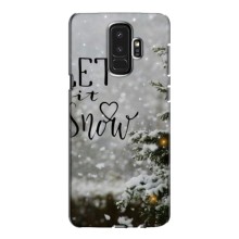 Новогодние, Праздничные Чехлы для Samsung Galaxy S9 Plus G965 - 2024 год (Let it snow)