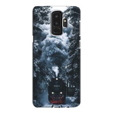 Новогодние, Праздничные Чехлы для Samsung Galaxy S9 Plus G965 - 2024 год (Зимний поезд)