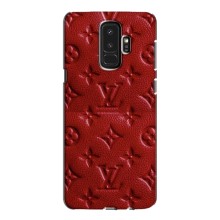 Текстурный Чехол Louis Vuitton для Самсунг С9 Плюс – Красный ЛВ