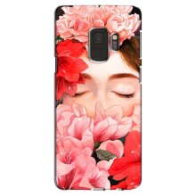 Чехлы (ART) Цветы на Samsung Galaxy S9, G960 (VPrint) (Глаза в цветах)