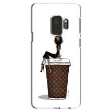 Чехлы Луи Витон для Samsung Galaxy S9, G960 (AlphaPrint - LOUIS VUITTON) (кофе LOUIS VUITTON)