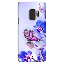 Чехлы с Цветами для Samsung Galaxy S9, G960 (VPrint) (Бабочка на цветочке)