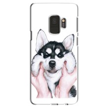 Чехол с Хаски для Samsung S9, G960 - (AlphaPrint) (Хаски улыбака)