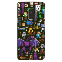 Чехол Майнкрафт на Samsung Galaxy S9, G960 (AlphaPrint) Minecraft (Коллаж Майнкрафт)