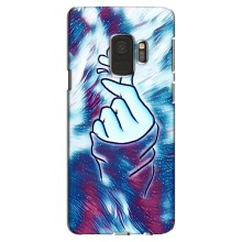 Чехол с принтом для Samsung Galaxy S9, G960 (AlphaPrint - Знак сердечка) – Радужное сердце