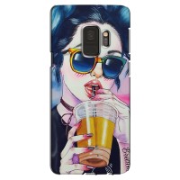 Чехол с картинкой Модные Девчонки Samsung S9, G960 (Девушка с коктейлем)