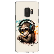 Чохол з Мавпами Samsung Galaxy S9, G960 - (AlphaPrint) – Макака в навушниках