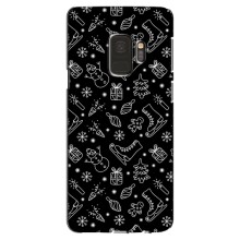 Новогодние, Праздничные Чехлы для Samsung Galaxy S9, G960 - 2024 год (Новогодний фон)