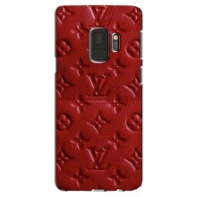 Текстурный Чехол Louis Vuitton для Самсунг С9 – Красный ЛВ
