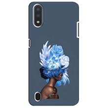 Чехлы (ART) Цветы на Sansung Galaxy M01 Core (A013F) (VPrint) (Квіти на голові)