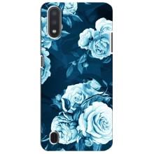 Чехлы (ART) Цветы на Sansung Galaxy M01 Core (A013F) (VPrint) (Блактині бутони)