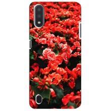 Чохли з квітами для Sansung Galaxy M01 Core (A013F) (VPrint) (Квіти червоні)