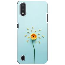 Чохли з квітами для Sansung Galaxy M01 Core (A013F) (VPrint) (Жовта квітка)