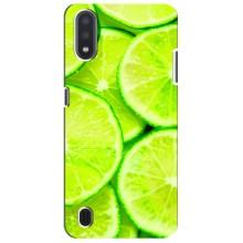 Чехлы с Фруктами для Sansung Galaxy M01 Core (A013F) (VPrint) (Лайм)