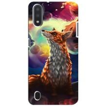 Чехлы с картинкой Лисички для Sansung Galaxy M01 Core (A013F) (VPrint) (Лисица в космосе)