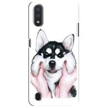 Чехлы с собаками для Sansung Galaxy M01 Core (A013F) (VPrint) (Довольный Хаски)