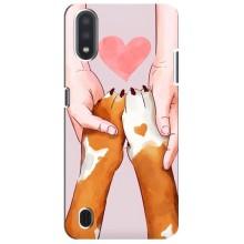 Чехлы с собаками для Sansung Galaxy M01 Core (A013F) (VPrint) (Любовь к собакам)