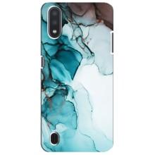 Чохол для Samsung Galaxy M01 Core (A013F) - з принтом (Дизайнерські) (AlphaPrint) (Бірюзовий мрамор)