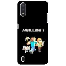 Чехол Майнкрафт на Sansung Galaxy M01 Core (A013F) (AlphaPrint) Minecraft (герои Minecraft)