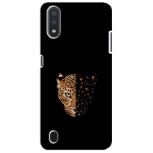 Чохол з леопардовим принтом на Sansung Galaxy M01 Core (A013F) (Леопард на чорному)