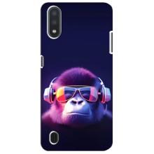 Чехол с Обезьянами Sansung Galaxy M01 Core (A013F) - (AlphaPrint) (Стильная обезьяна)