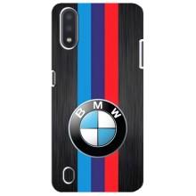 Чехол для Самсунг М01 Кор - с принтом БМВ (AlphaPrint) (Лого BMW)