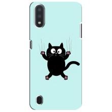 Чехол с принтом для Sansung Galaxy M01 Core (A013F) (AlphaPrint) Модные коты (Падающий кот)