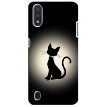 Чехол с принтом для Sansung Galaxy M01 Core (A013F) (AlphaPrint) Модные коты (Силуэт котика)