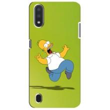 Чехол с Симпсонами для Sansung Galaxy M01 Core (A013F) (VPrint) (Гомер Симпсон)