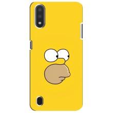 Чехол с Симпсонами для Sansung Galaxy M01 Core (A013F) (VPrint) (Гомер)