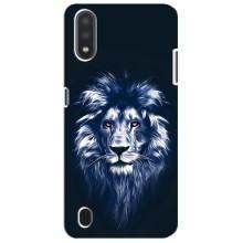 Чехол со Львом для Sansung Galaxy M01 Core (A013F) (VPrint) (Синий Лев)