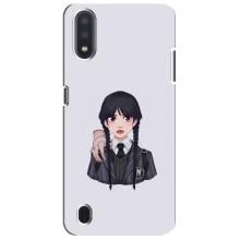 Чехлы Венсдей на Sansung Galaxy M01 Core (A013F) Уэнсдей (AlphaPrint) (Уэнздей и Вещь)