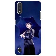 Чехлы Венсдей на Sansung Galaxy M01 Core (A013F) Уэнсдей (AlphaPrint) (Уэнздей с зонтом)