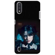 Чехлы Венсдей на Sansung Galaxy M01 Core (A013F) Уэнсдей (AlphaPrint) (взгляд Уэнздей)