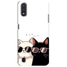 Чехол с рисунком кот на Sansung Galaxy M01 Core (A013F) (Коты в очках)
