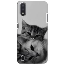 Чехол с рисунком кот на Sansung Galaxy M01 Core (A013F) (Пара котов)