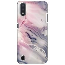 Мраморный чехол на Sansung Galaxy M01 Core (A013F) (VPrint) (Пурпурный Мрамор)